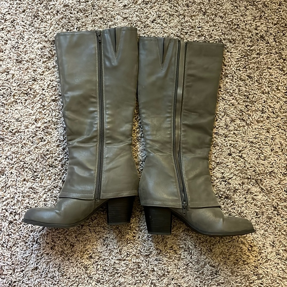 Grey Calf Boots